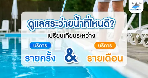 ดูแลสระว่ายน้ำที่ไหนดี เปรียบเทียบระหว่างบริการรายครั้งและรายเดือน
