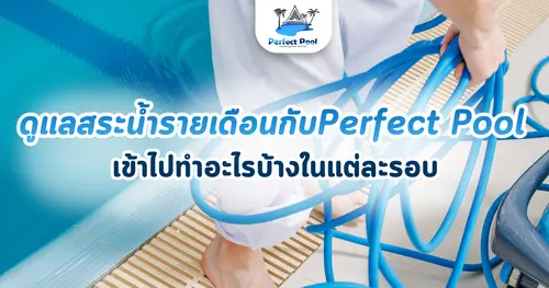 ดูแลสระน้ำรายเดือนกับ Perfect Pool เข้าไปทำอะไรบ้างในแต่ละรอบ