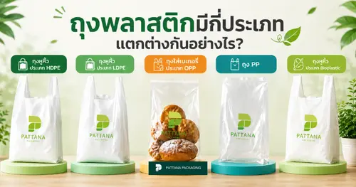 ถุงพลาสติกมีกี่ประเภท แตกต่างกันอย่างไร? 