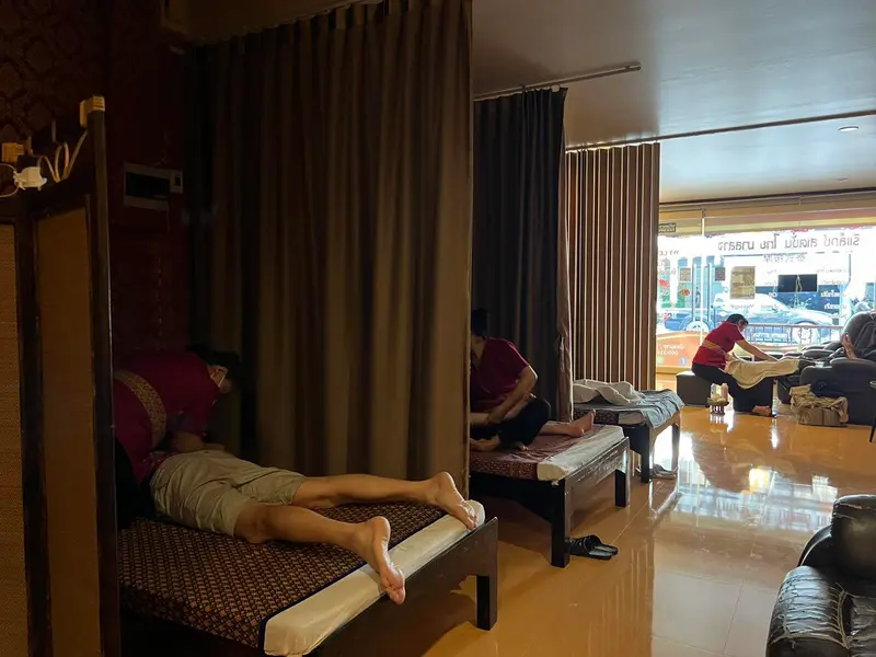 บรรยากาศนวดภายในร้าน
