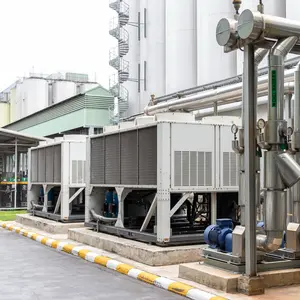 ติดตั้งระบบ Chiller สำหรับงานระบบปรับอากาศอาคารขนาดใหญ่