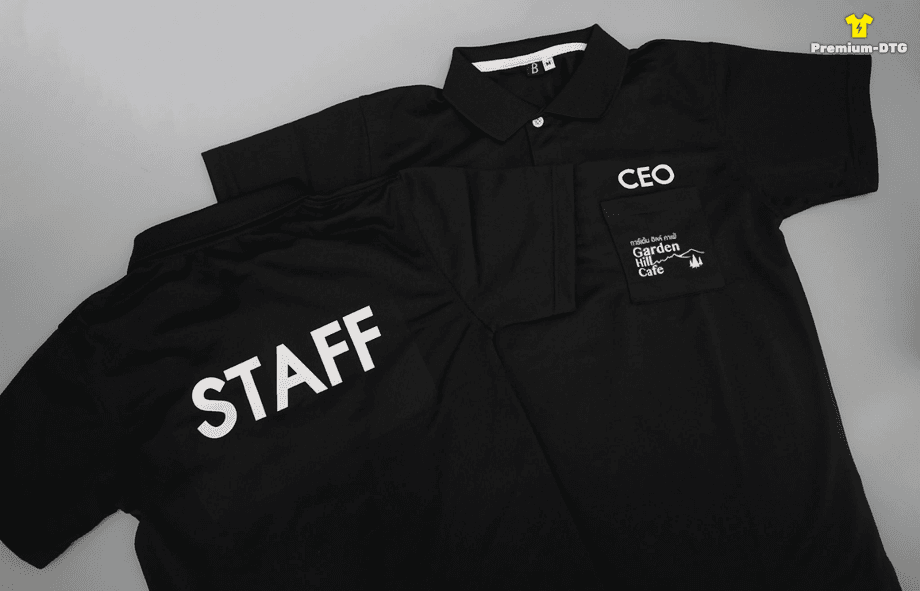 ตัวอย่างเสื้องานสกรีน Premium-DTG รองรับงานตั้งแต่ 1 ตัวถึงงานจำนวนมาก