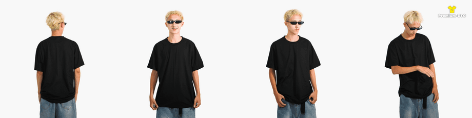 เสื้อ COMB30 คอตตอนพรีเมียม สีดำ เนื้อผ้านุ่ม ใส่สบาย