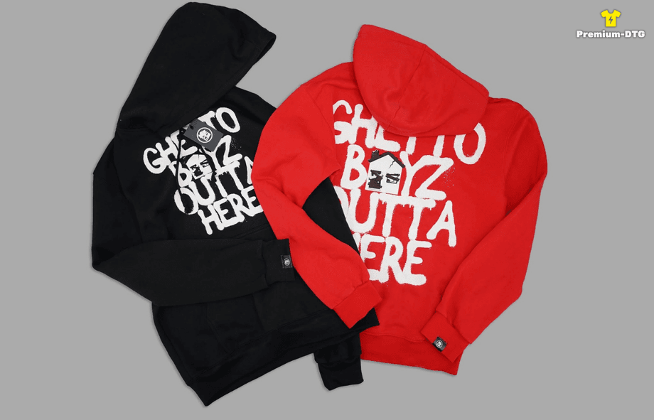 ผลงานสกรีนเสื้อ SAVAGE HOODIE สำหรับแบรนด์ Streetwear และเสื้อฮู้ด