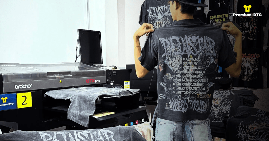 งานสกรีนเสื้อคุณภาพสูงจาก Premium-DTG เหมาะสำหรับเสื้อแบรนด์และเสื้อทีม