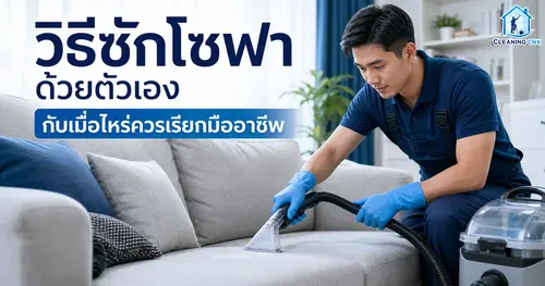 วิธีซักโซฟาด้วยตัวเอง กับเมื่อไหร่ควรเรียกมืออาชีพ