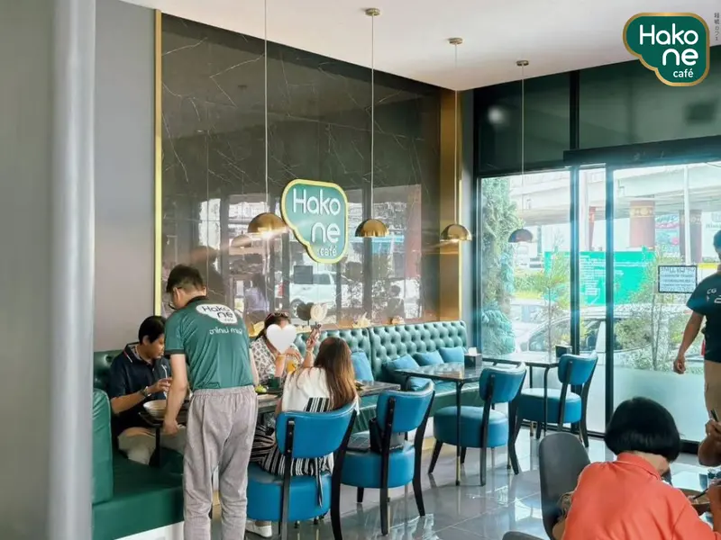 บรรยากศร้านกาแฟ