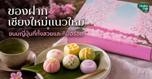 ของฝากเชียงใหม่แนวใหม่ ขนมญี่ปุ่นที่ทั้งสวยและกินอร่อย