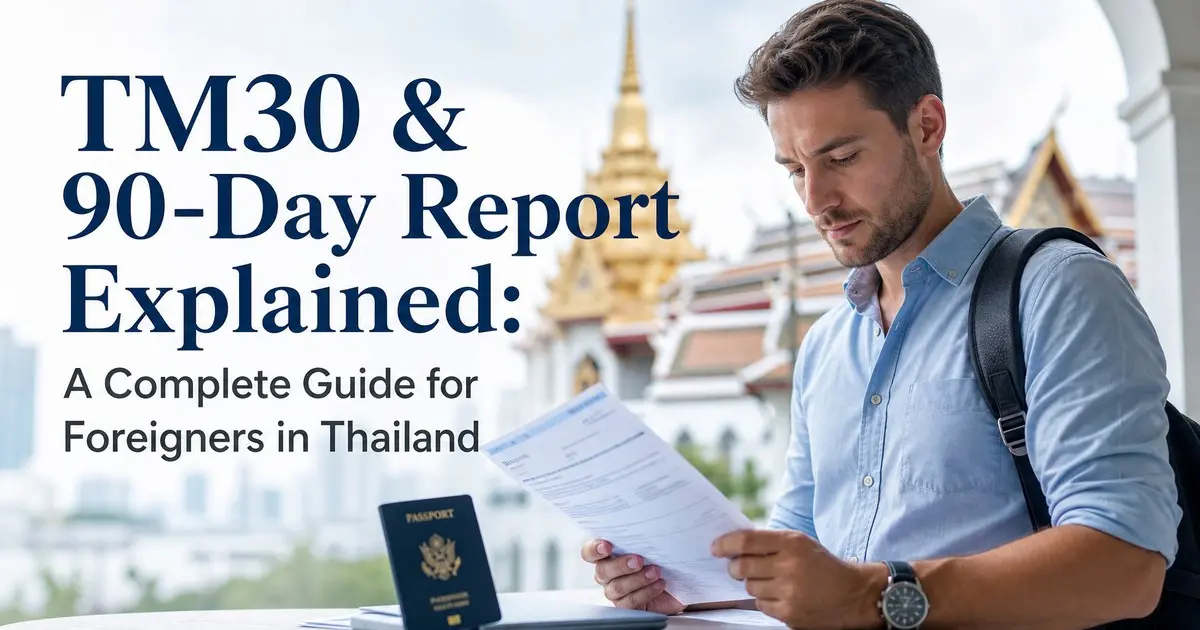 TM30 & 90-Day Report Explained: A Complete Guide for Foreigners in Thailand