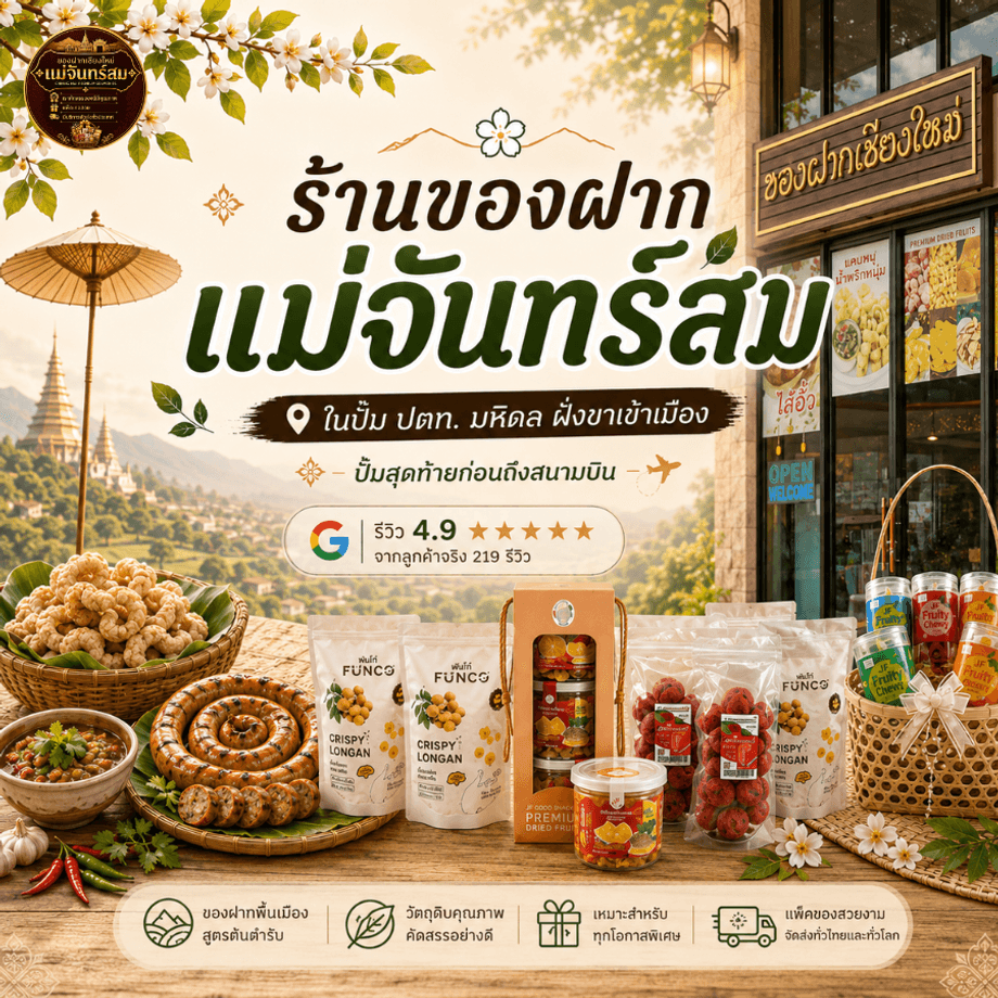 ซื้อของฝากเชียงใหม่ ครบในที่เดียว