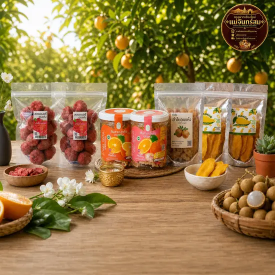 ผลไม้อบแห้งพรีเมียม ของฝากเชียงใหม่หวานธรรมชาติ