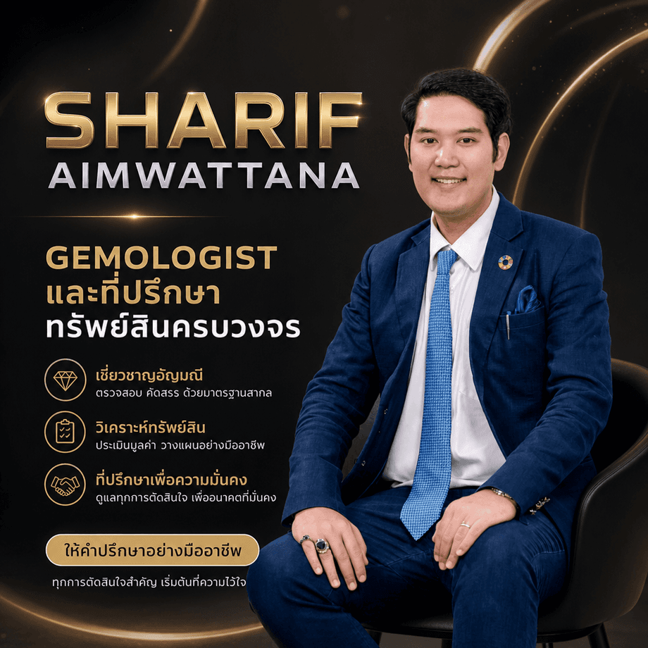 เกี่ยวกับท่านชาร์ Sharif Aimwattana | Gemologist และที่ปรึกษาทรัพย์สินครบวงจร