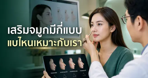 เสริมจมูกมีกี่แบบ ดูยังไงให้เหมาะกับใบหน้าเรา