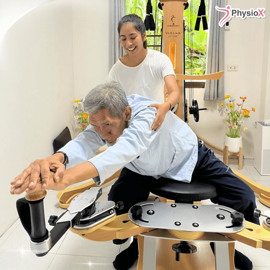 One-to-one physiotherapy session focused on movement and mobility