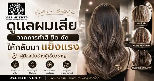 ดูแลผมเสียจากการทำสี ยืด ดัด ให้กลับมาแข็งแรง คู่มือฉบับช่างผู้เชี่ยวชาญ 226 HairStory